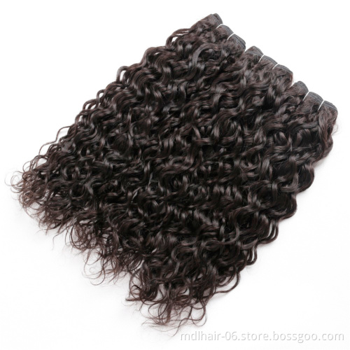 Wholesale Cuticle Aligned Virgin Hair Free Sample Hair Bundles Water Wave Mink Brazilian Human Virgin Hair Bundles Vendors